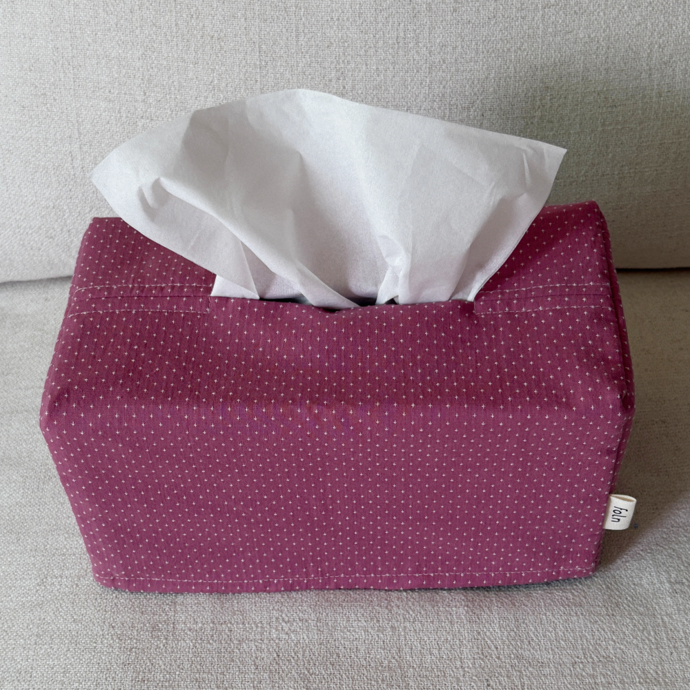 midnight tissue case / plum