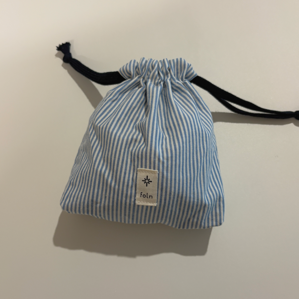 dawn string pouch / blue