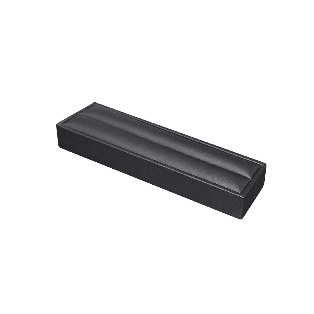 인조가죽 1줄 반지 진열대 블랙 20x5.5x2.5cm