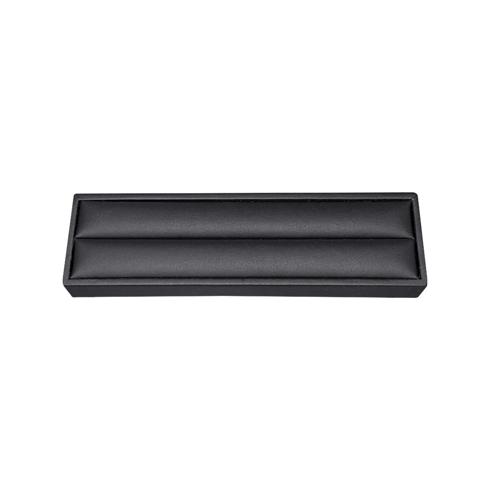 인조가죽 1줄 반지 진열대 블랙 20x5.5x2.5cm