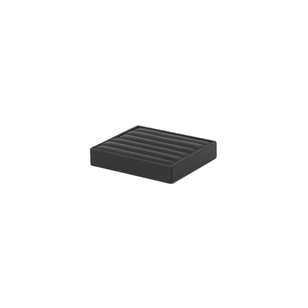 인조가죽 5줄 반지 진열대 블랙 14.5x12.5x2.5cm