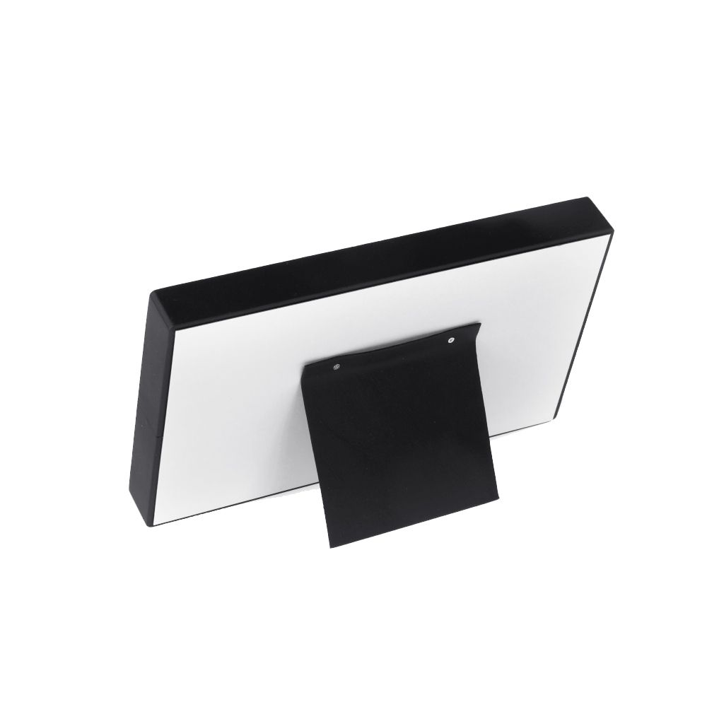 인조가죽 5줄 경사 반지 진열대 블랙 25x9x15cm