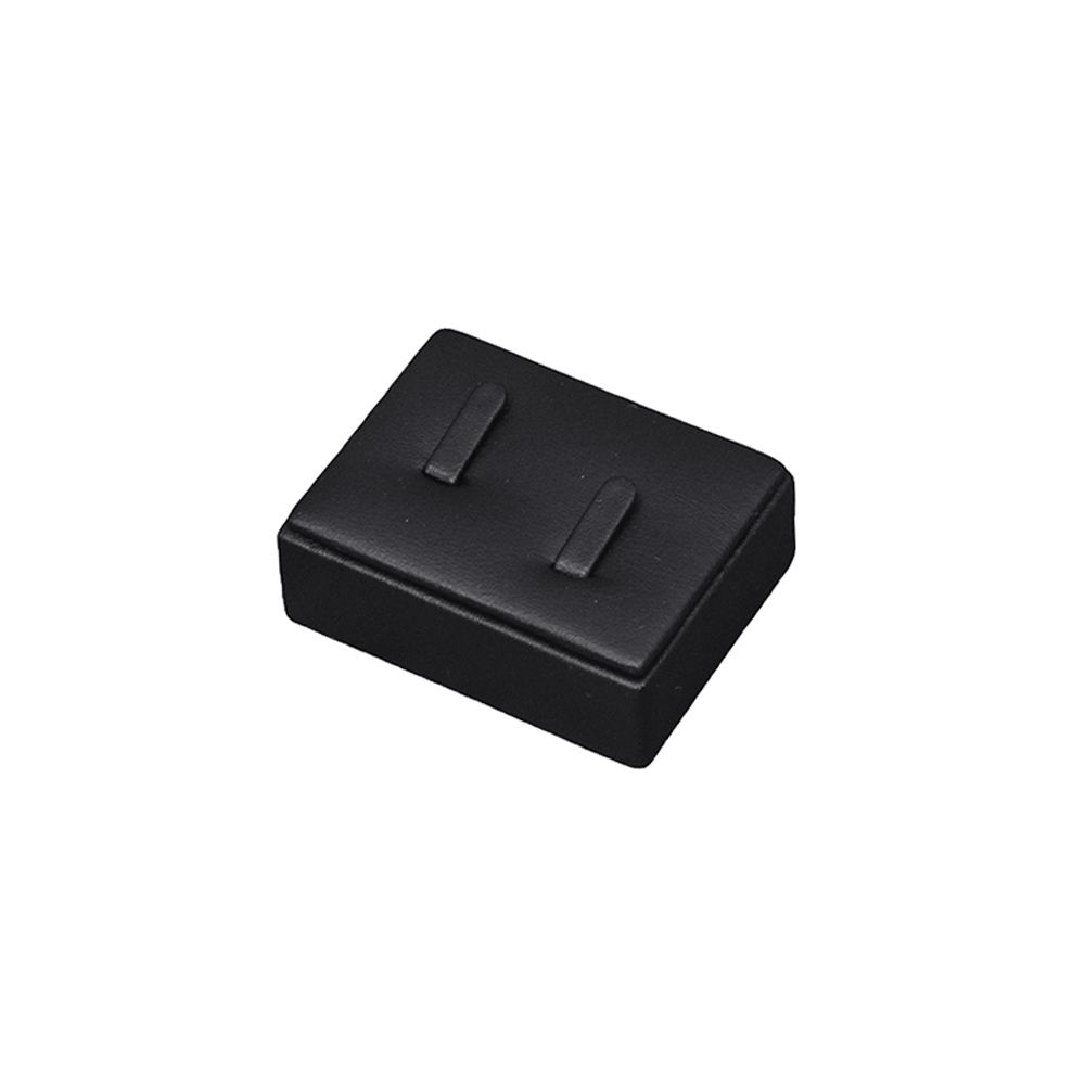 인조가죽 사각 커플 반지 진열대 블랙 6x4.5x2.5cm