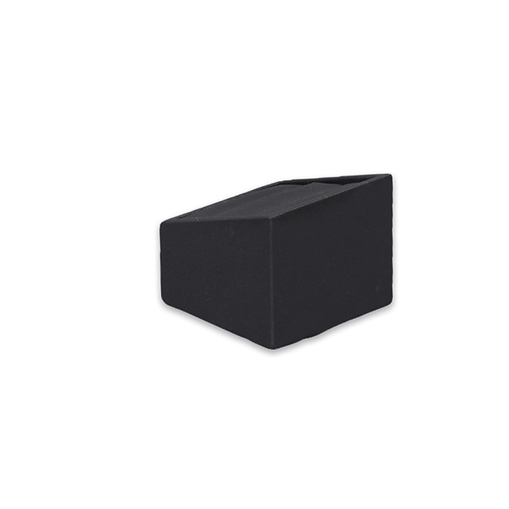 인조가죽 사각 경사 커플 반지 진열대 블랙 6x6x5cm