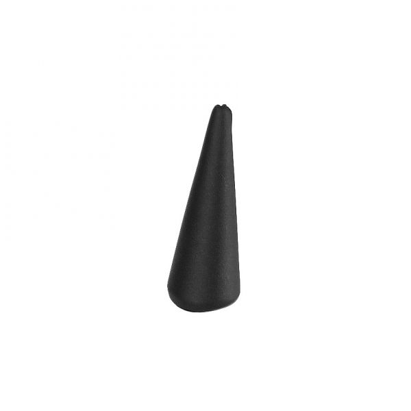 인조가죽 일체형 꼬깔 반지 진열대 블랙 2.5x3x7cm