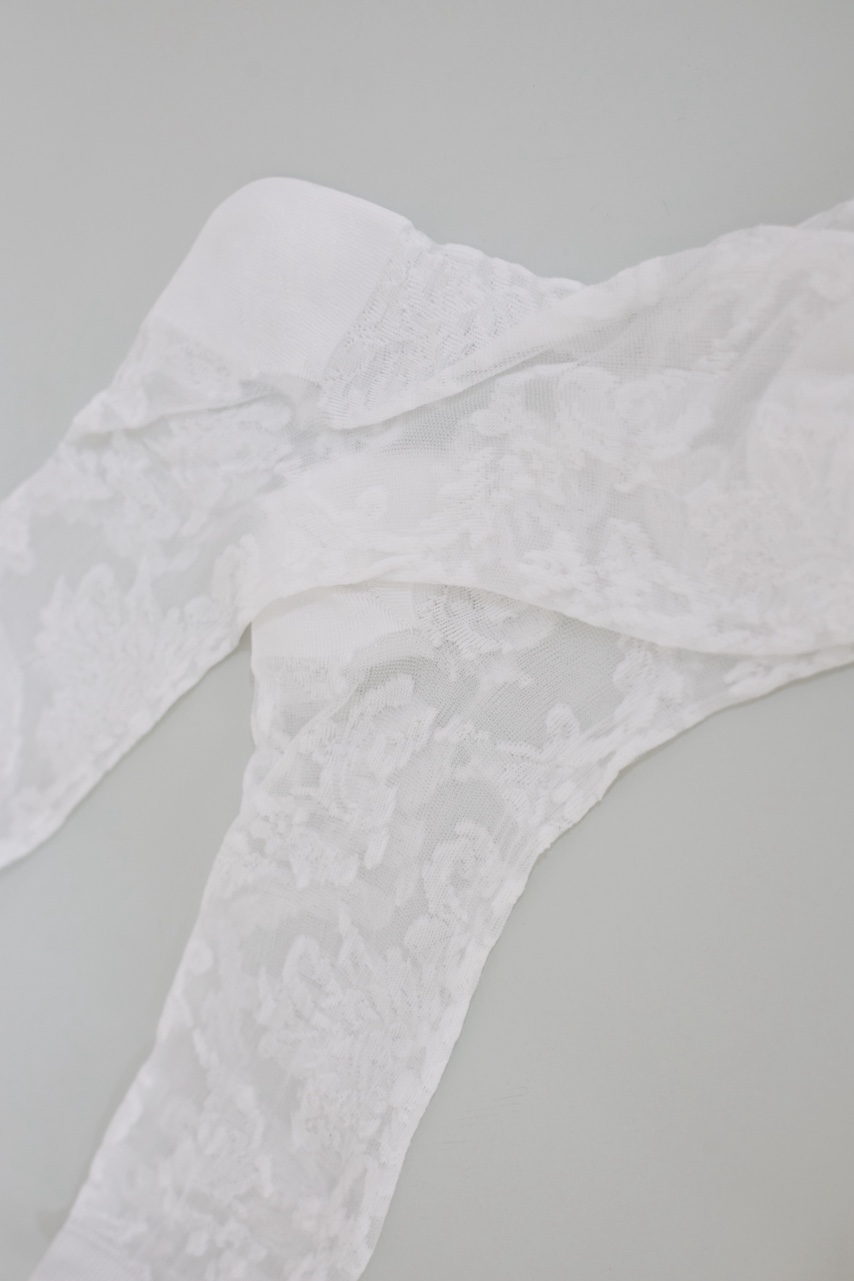 Jacquard lace socks