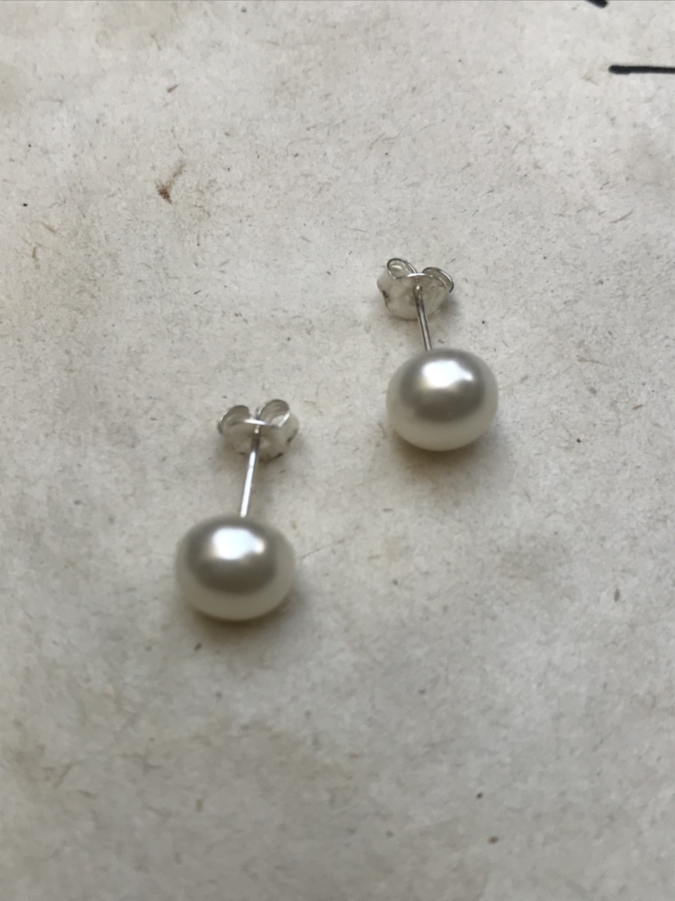 Nature pearl earring • silver925 담수진주귀걸이