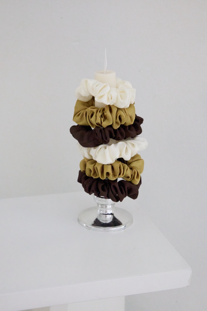 Tiny olive sandwich scrunchie(3set)