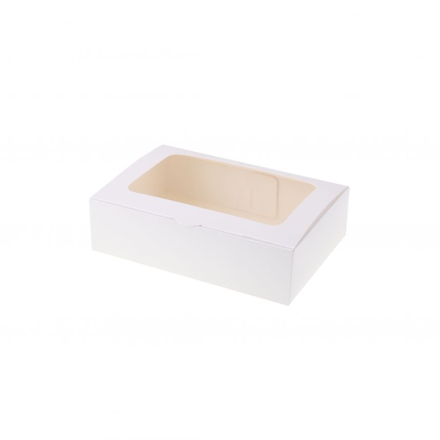 직사각 투명창 선물포장 상자 화이트 소 18x12.5x5cm 10개