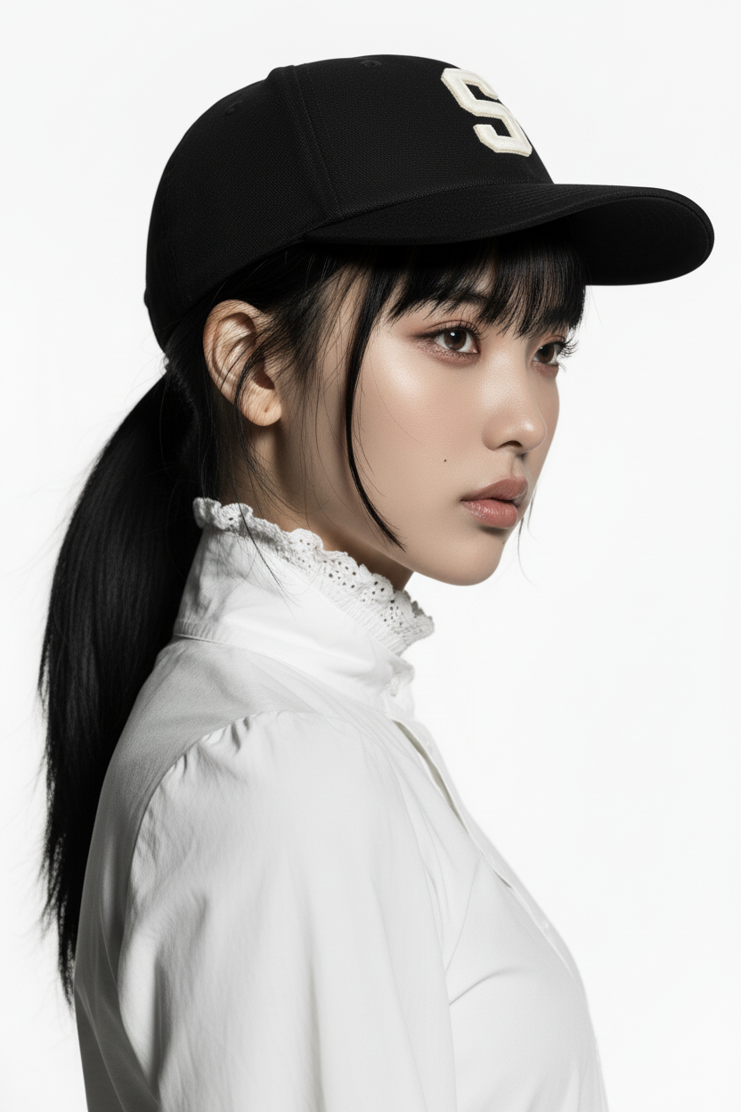 싱클레어 덤프 블랙 컬러 볼캡 명품 휴대편한 얼굴 작아보이는 야구모자 남자 여자 스냅백