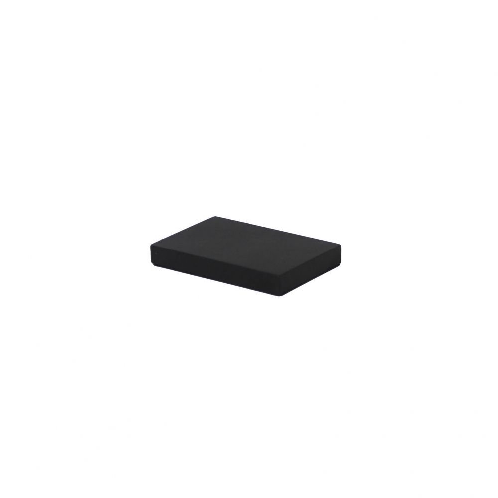 인조가죽 목침 다용도 진열대 블랙 소 15x10x2cm