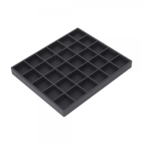 인조가죽 나눔 30칸 다용도 진열대 트레이 블랙 29x25x2.5cm