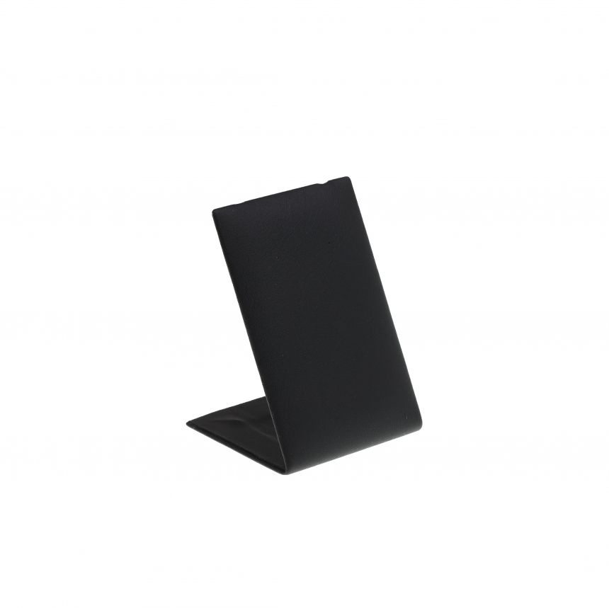 인조가죽 사각 L형 귀걸이 진열대 블랙 6x5x9cm