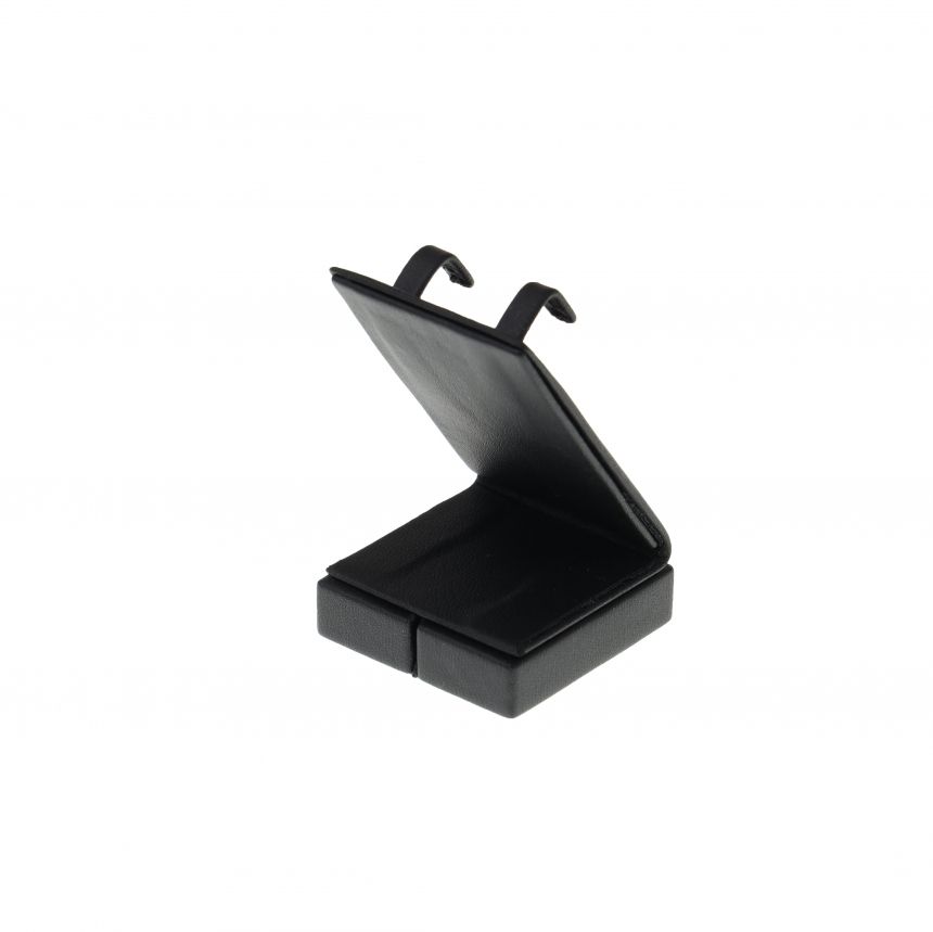 인조가죽 마우스 귀걸이 진열대 블랙 4x4x6.5cm