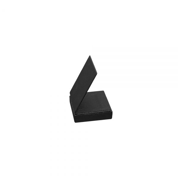 인조가죽 고급 사각 L형 귀걸이 진열대 블랙 소 4x4x6cm