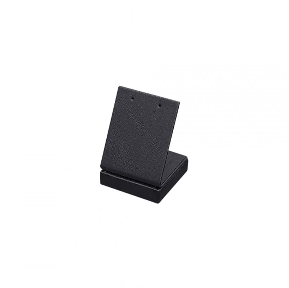 인조가죽 고급 사각 L형 귀걸이 진열대 블랙 소 4x4x6cm