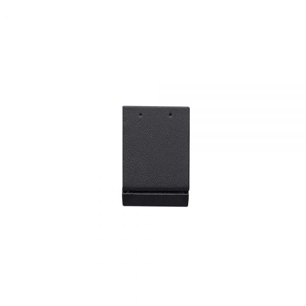 인조가죽 고급 사각 L형 귀걸이 진열대 블랙 소 4x4x6cm