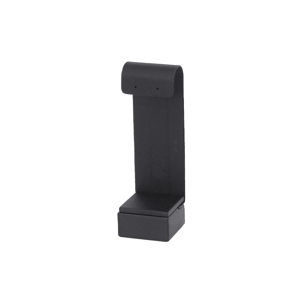 인조가죽 J형 귀걸이 진열대 블랙 대 4x4x13cm