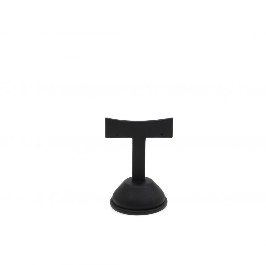 인조가죽 T자 T형 귀걸이 진열대 블랙 소 5x4.5x8cm