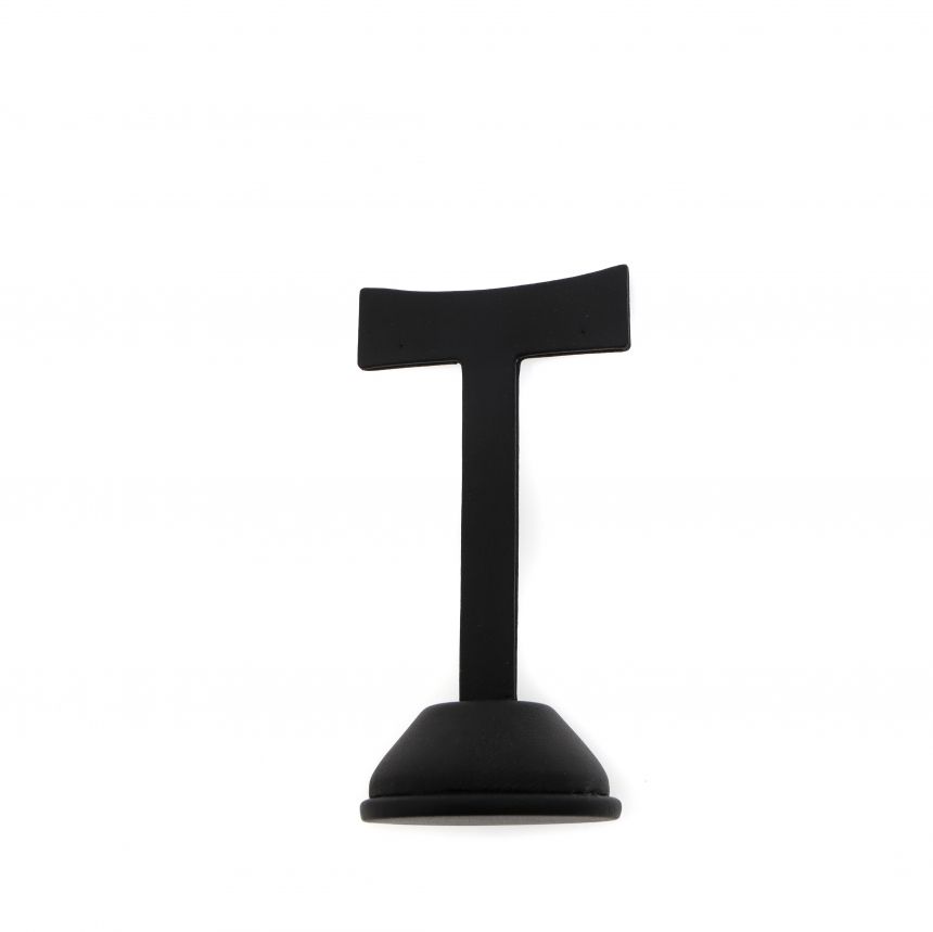 인조가죽 T자 T형 귀걸이 진열대 블랙 중 5x4.5x10cm