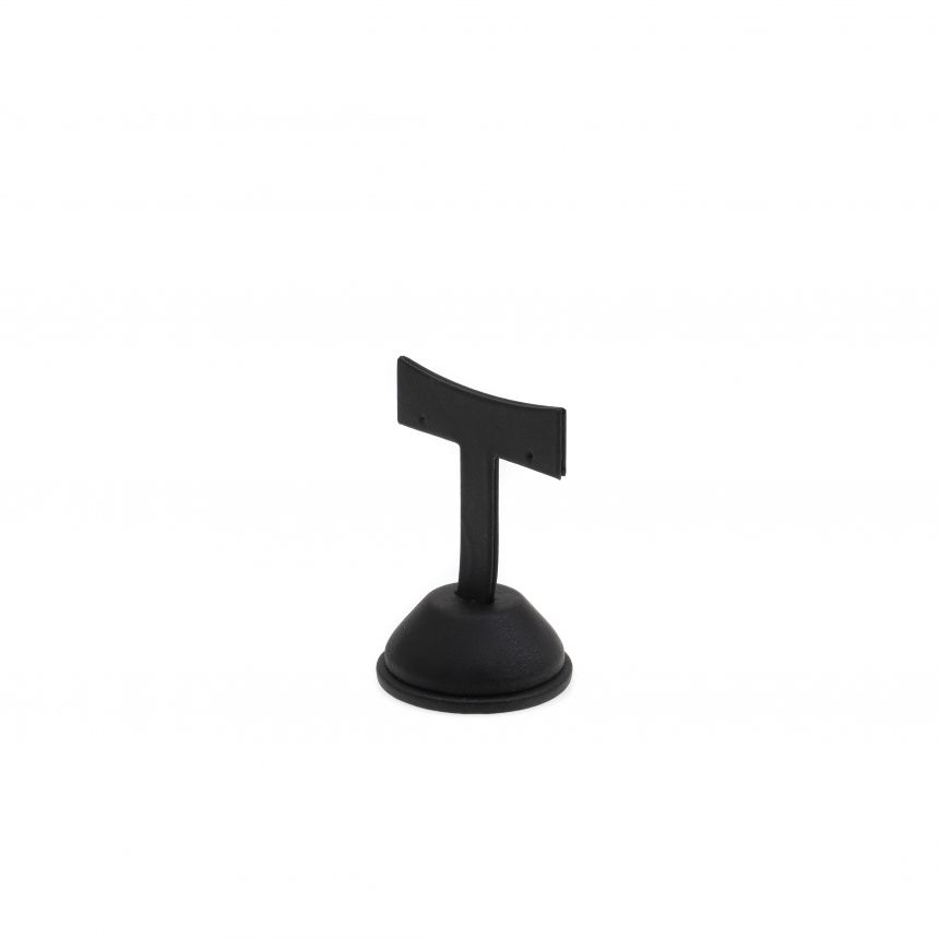 인조가죽 T자 T형 귀걸이 진열대 블랙 소 5x4.5x8cm