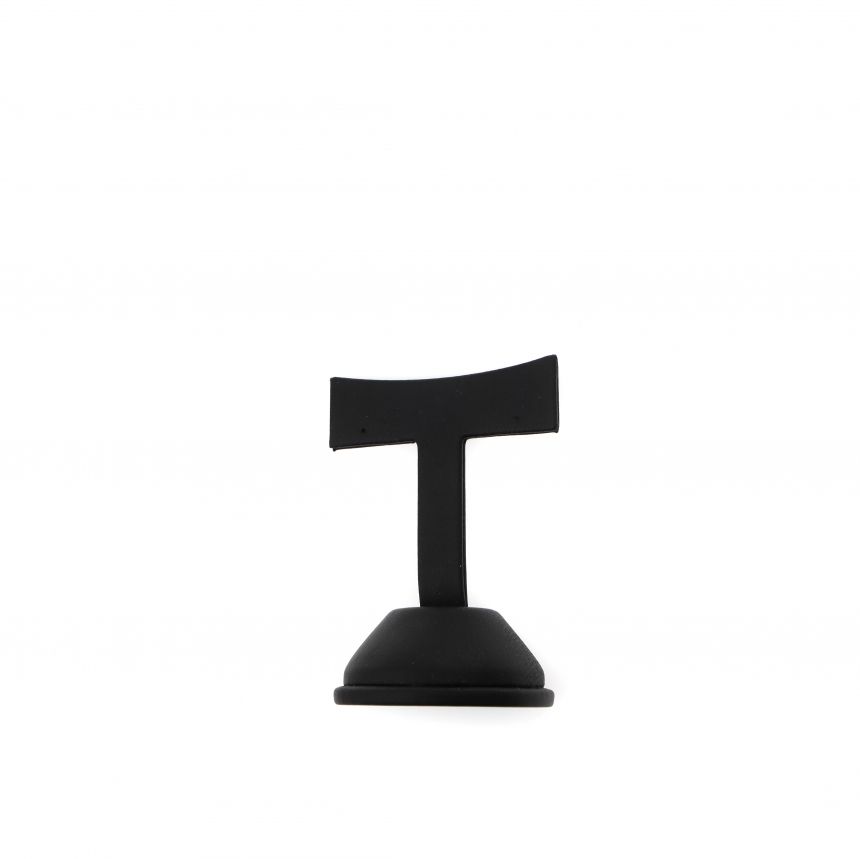인조가죽 T자 T형 귀걸이 진열대 블랙 소 5x4.5x8cm