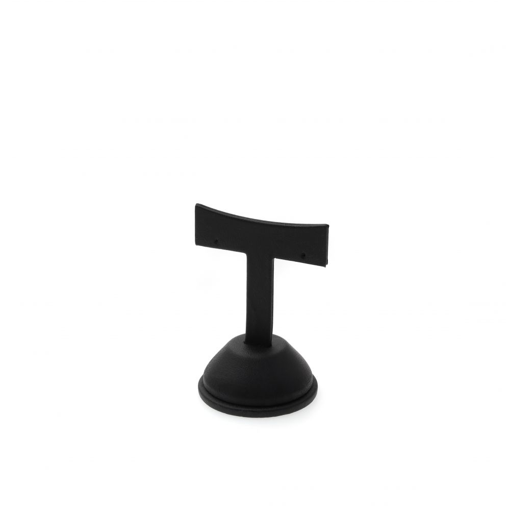 인조가죽 T자 T형 귀걸이 진열대 블랙 소 5x4.5x8cm