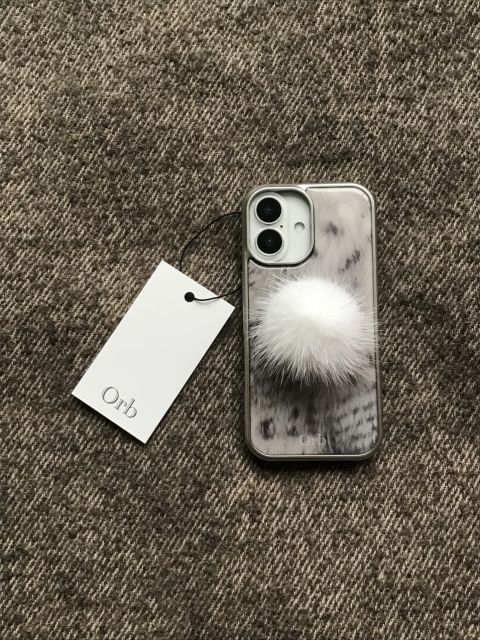 Lynx fur bumper case /4type
