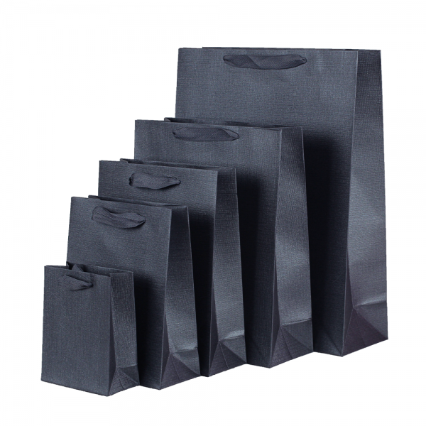 고급 챠콜 쇼핑백 대 26x10x32 10장
