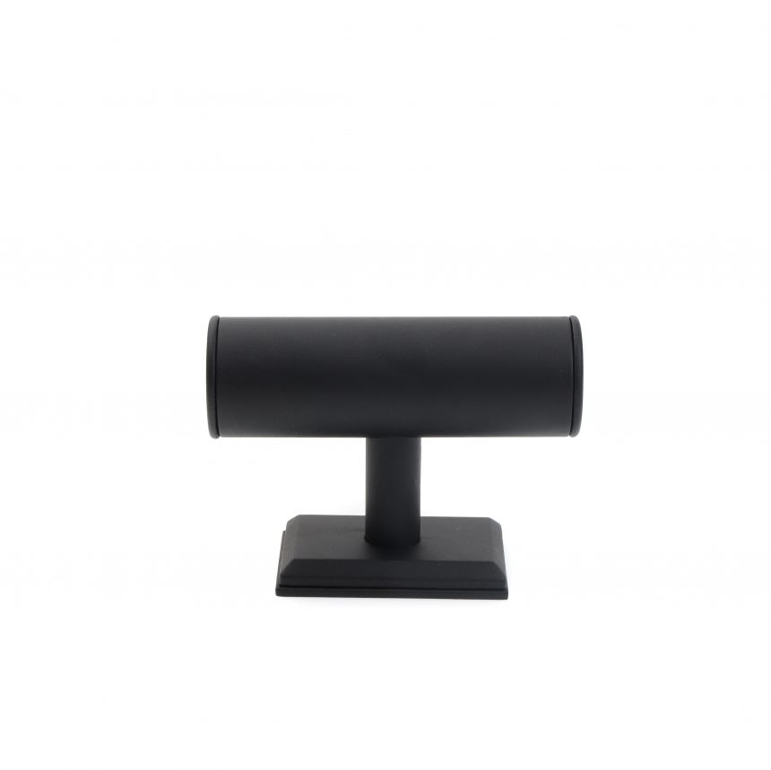 인조가죽 T자 팔찌 진열대 블랙 소 15x6.5x11cm