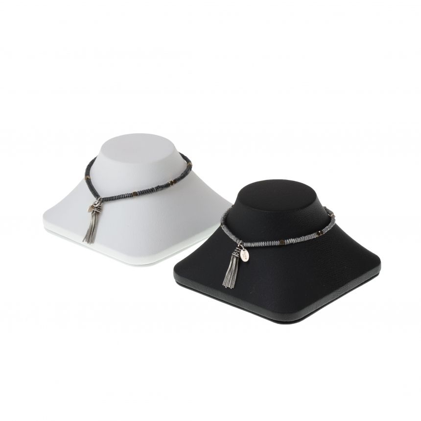 인조가죽 피라미드 팔찌 진열대 블랙 8x8x5cm