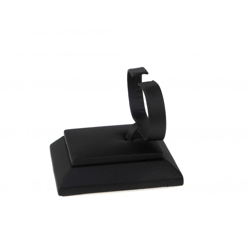 인조가죽 1조 가로형 팔찌 진열대 블랙 7x7x6cm