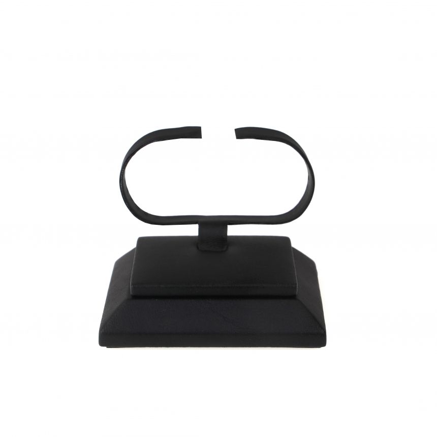 인조가죽 1조 가로형 팔찌 진열대 블랙 7x7x6cm