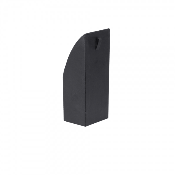 인조가죽 일자형 목걸이 귀걸이 세트 진열대 블랙 소 5.5x5x12cm