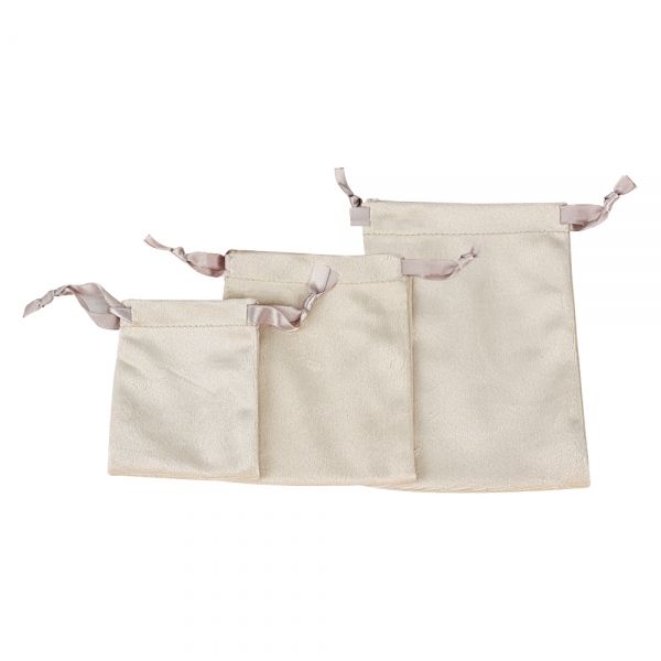 사각 주머니 주얼리 파우치 베이지 10x12cm 20장