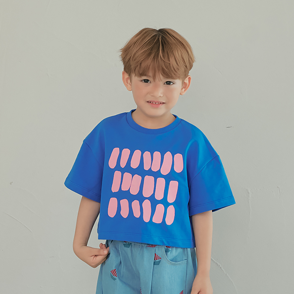 BLUE WIDE TSHIRT