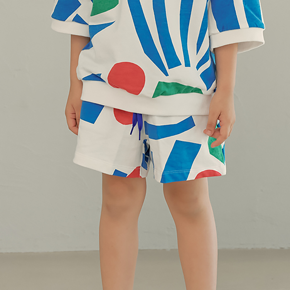PAPER CUTOUT SWEAT SHORTS