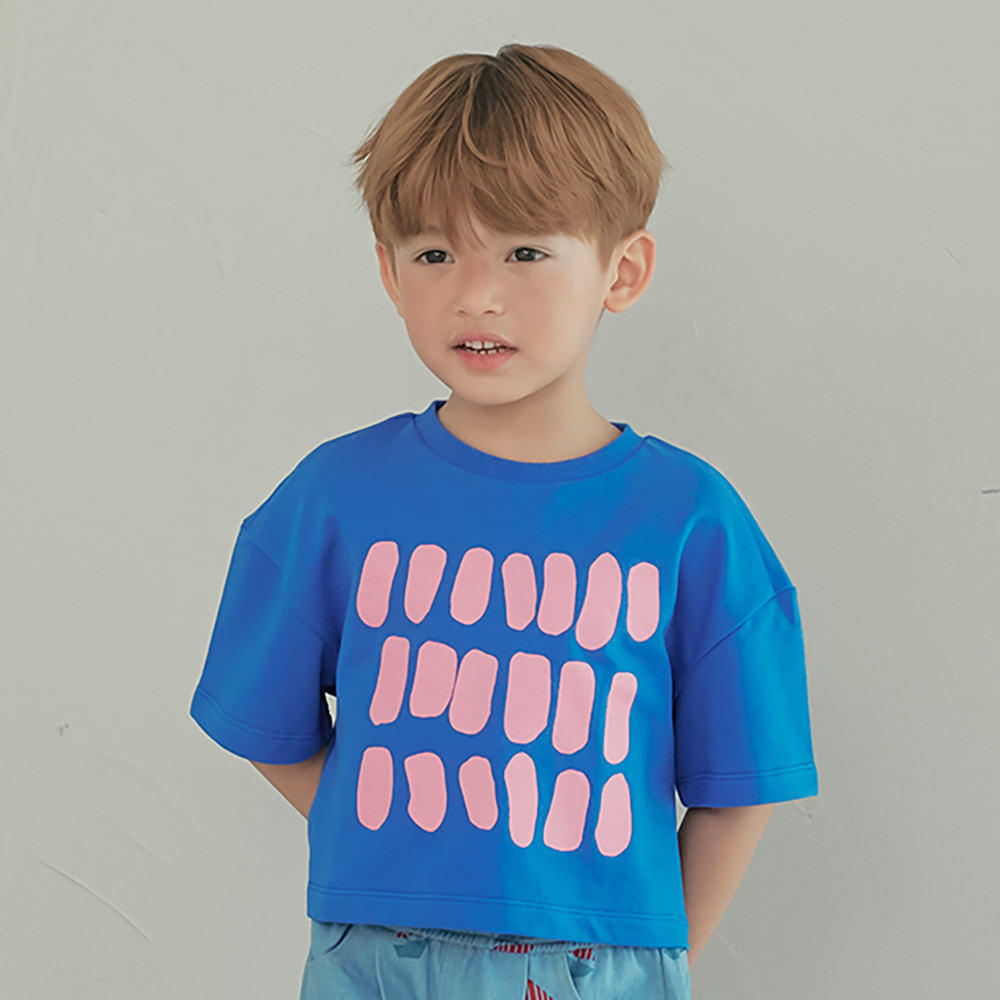 BLUE WIDE TSHIRT