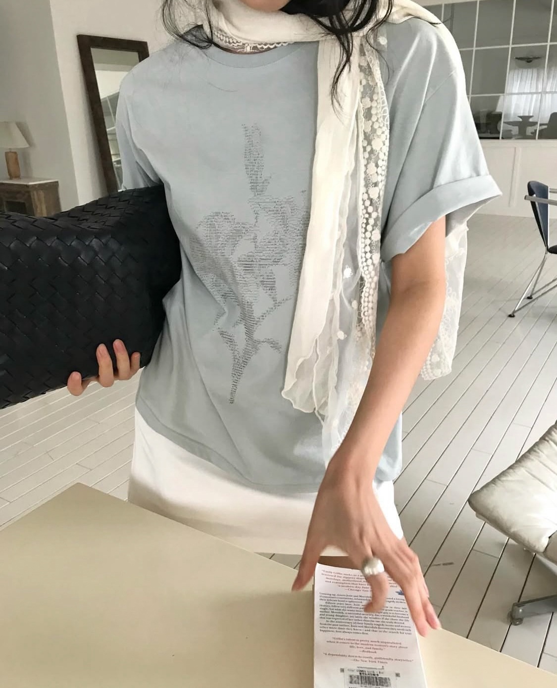 Romantic lace scarf