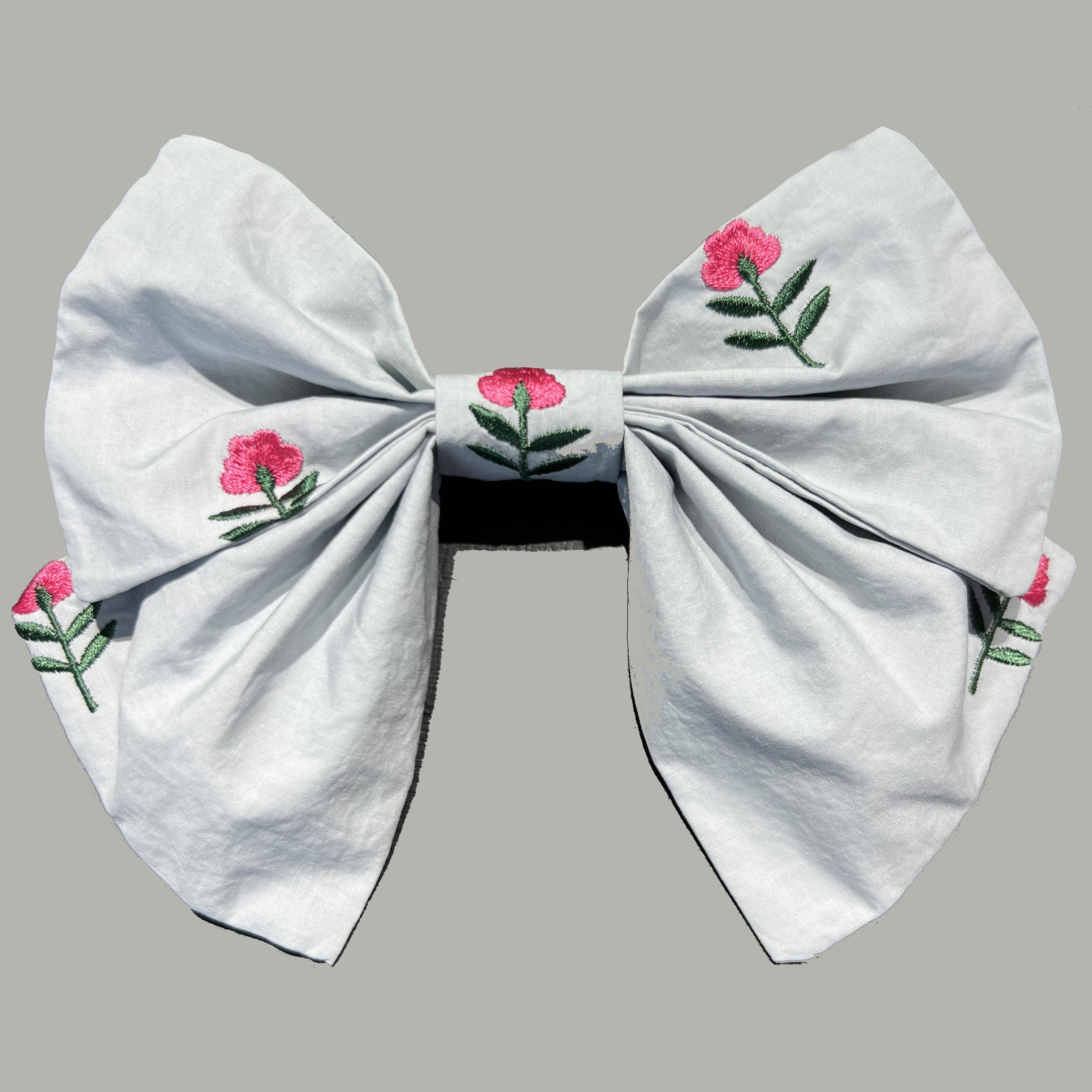SKY EMB HAIR CLIP