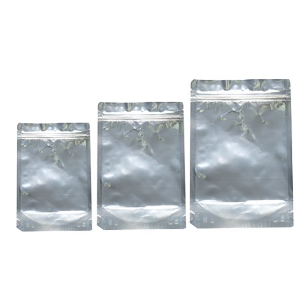투명창 지퍼 스탠드 봉투 은박 소 15x22x4cm 100장