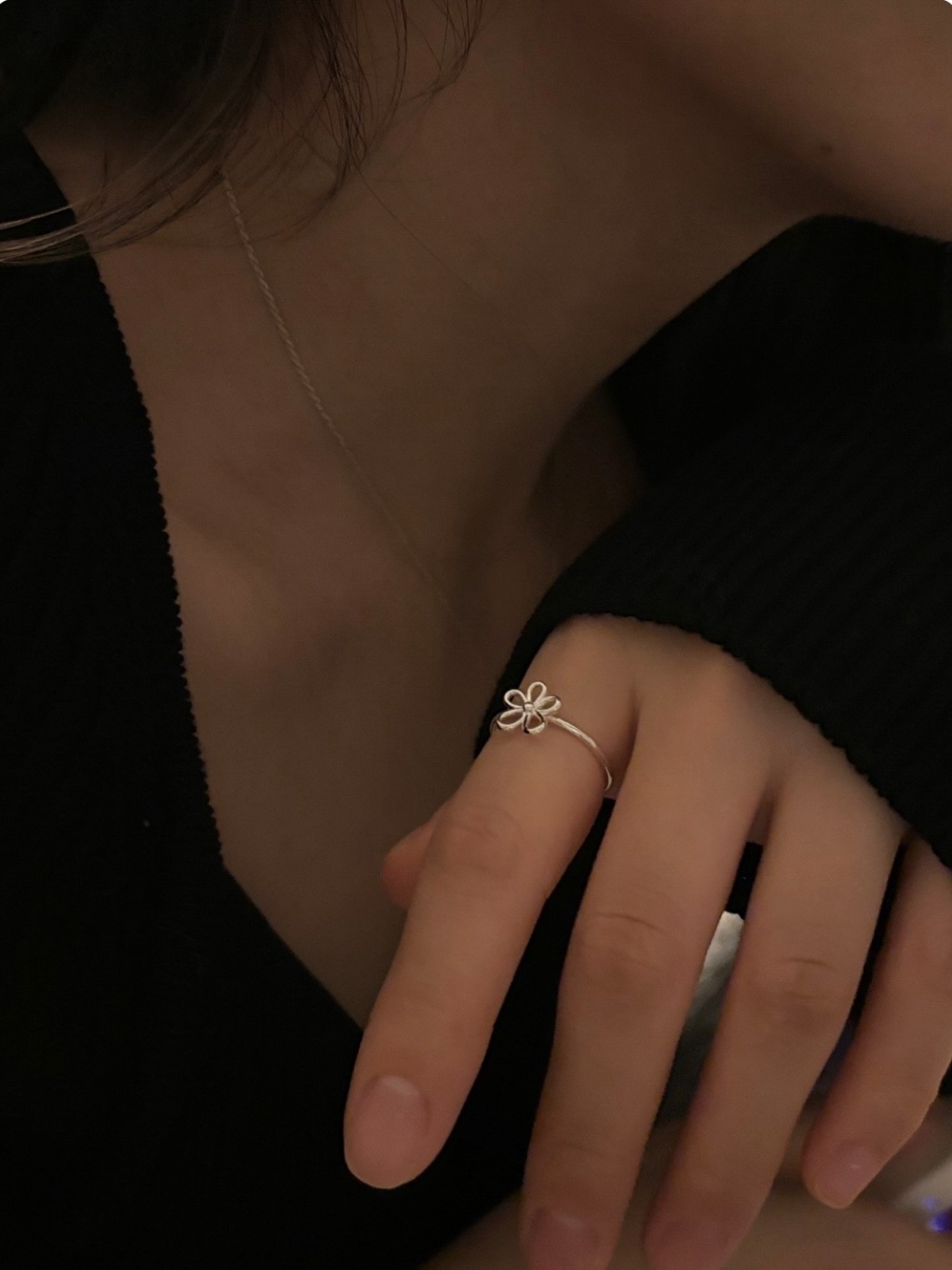 Flower ring • silver925