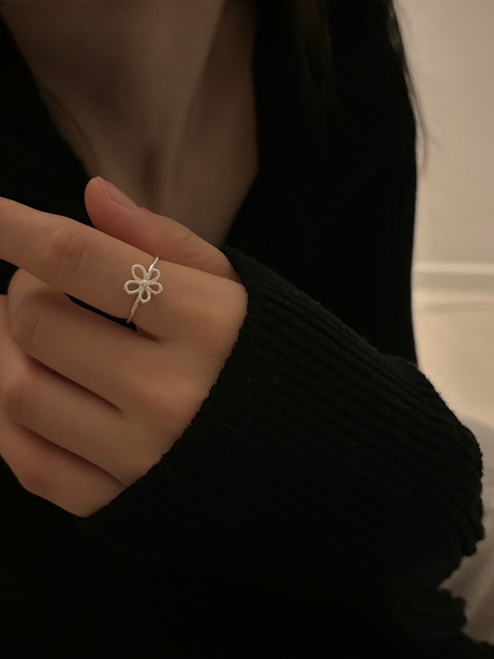 Flower ring • silver925
