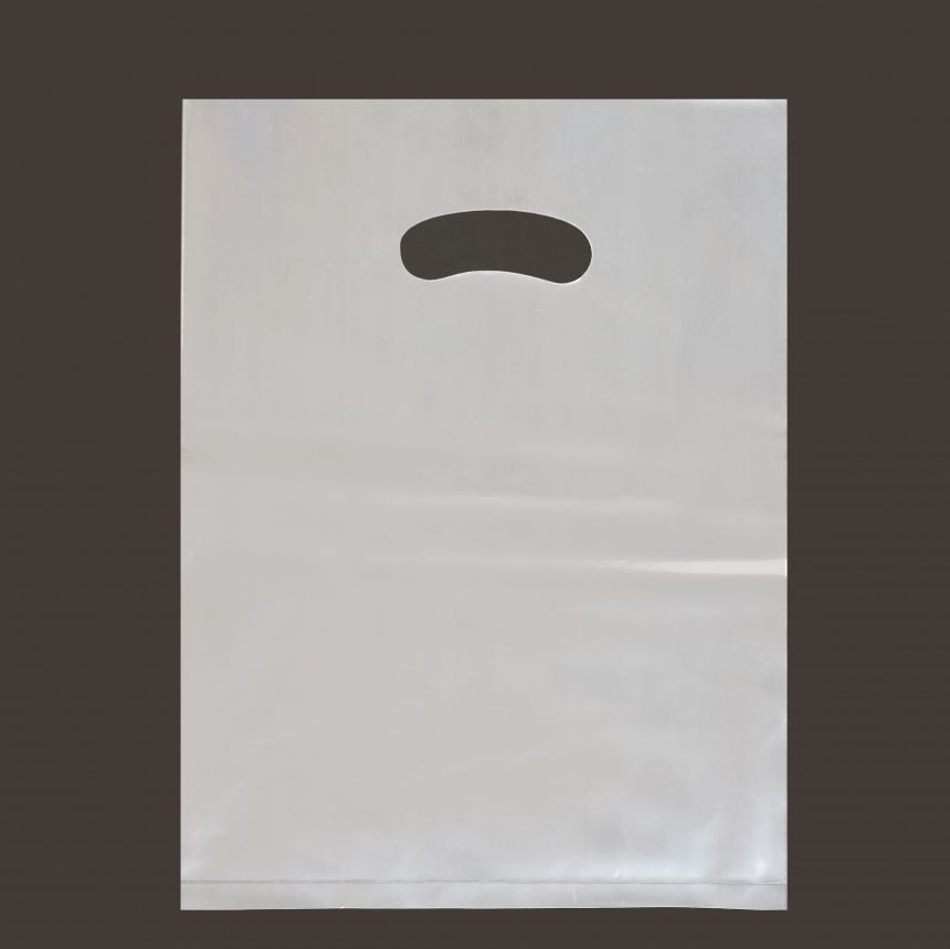 무지 손잡이 평판비닐 봉투 투명 35x45cm 50장