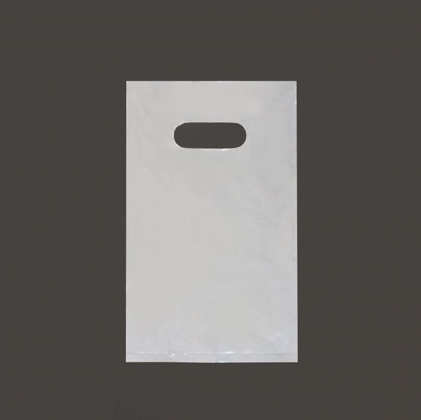 무지 손잡이 평판비닐 봉투 투명 15x24cm 100장