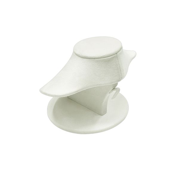 뉴 벨벳 T-모자형 목걸이 마네킹 진열대 아이보리 18x16x13.5cm