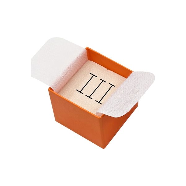 리본 왕반지 주얼리 케이스 선물 상자 오렌지 5x5x4.5cm 20개 1판