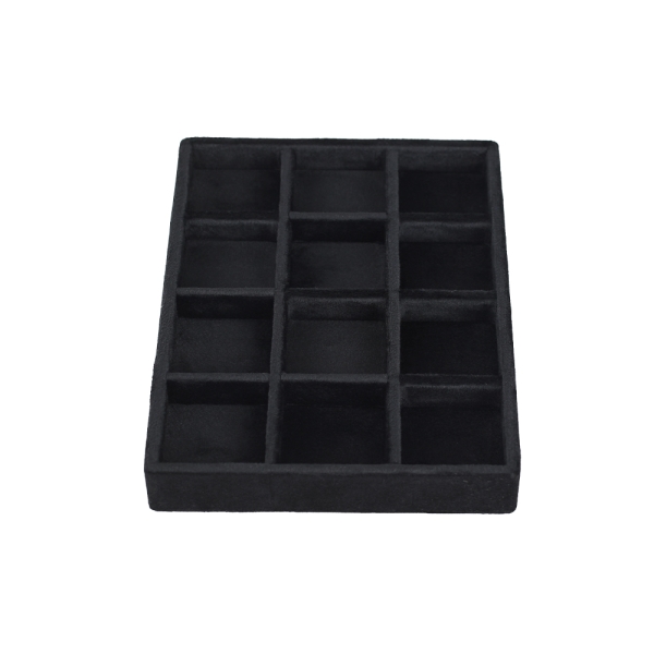 뉴벨벳 나눔 12칸 다용도 진열대 블랙 소 20x15x2.5cm