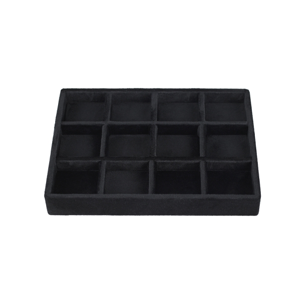 뉴벨벳 나눔 12칸 다용도 진열대 블랙 소 20x15x2.5cm