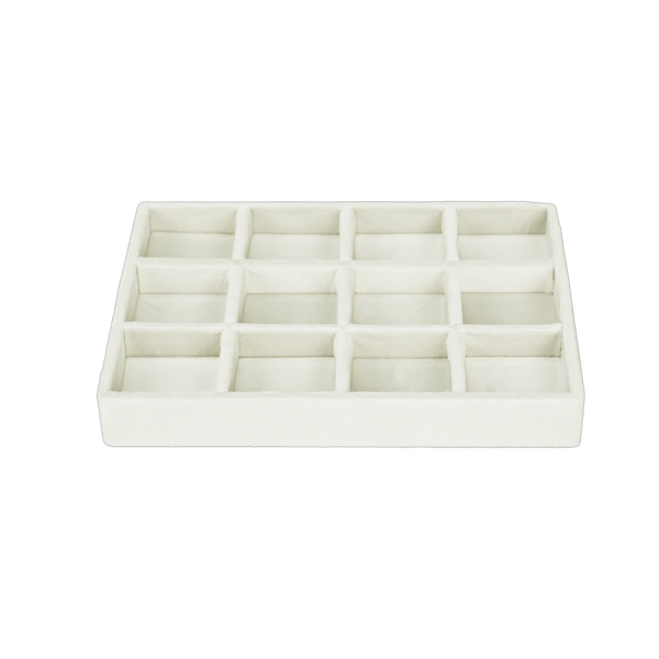 뉴벨벳 나눔 12칸 다용도 진열대 아이보리 소 20x15x2.5cm